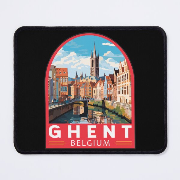 Item preview, Ghent Belgium Travel Art Emblem designed and sold by KrisSidDesigns.