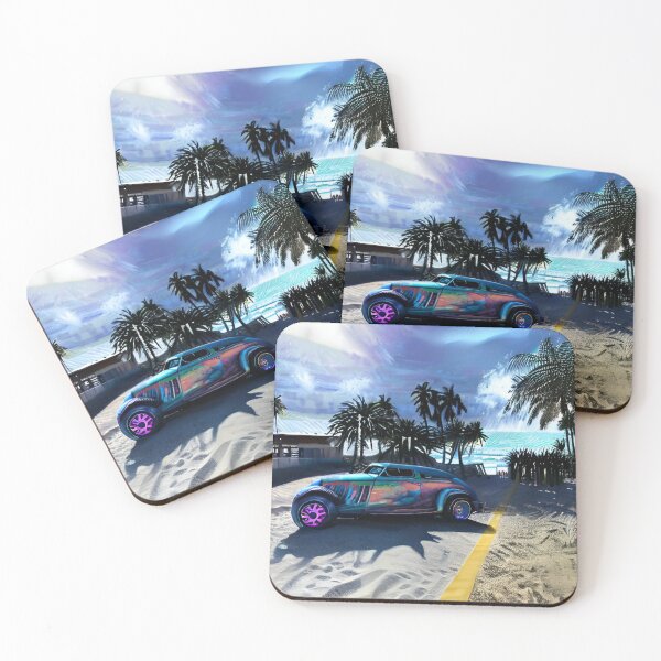 Item preview, Beach hot rod designed and sold by MatrixTattoo.