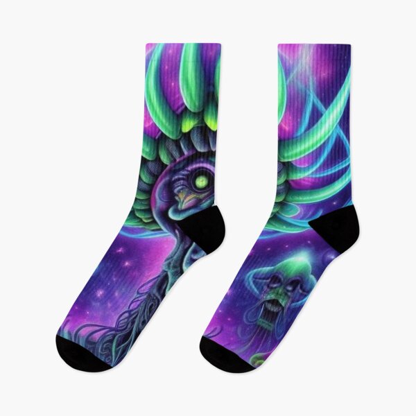 Item preview, Psychedelic Trippy Alien Shaman Art designed and sold by TheDarkWardrobe.