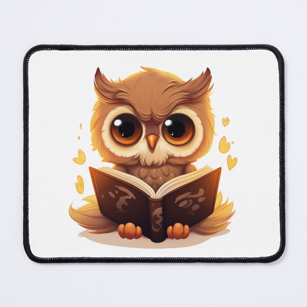 Item preview, Cute owl reading a book designed and sold by HappyStickBike.