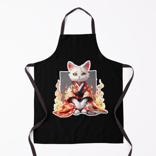 Item preview, Cute white cat in a kimono designed and sold by AnetaArtist.
