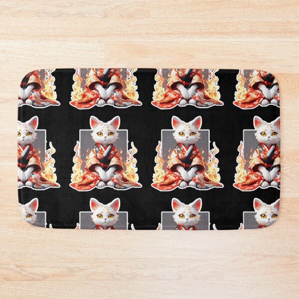 Item preview, Cute white cat in a kimono designed and sold by AnetaArtist.