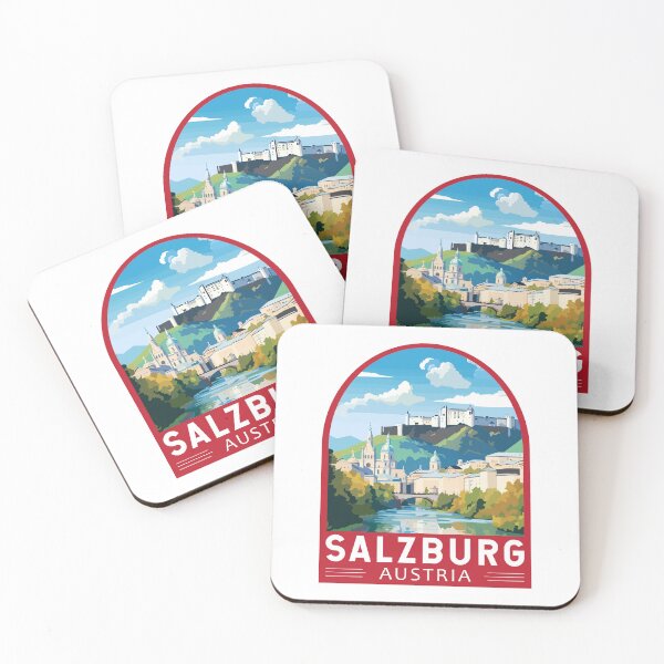 Item preview, Salzburg Austria Travel Art Emblem designed and sold by KrisSidDesigns.