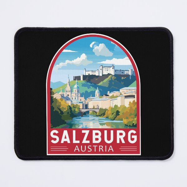 Item preview, Salzburg Austria Travel Art Emblem designed and sold by KrisSidDesigns.