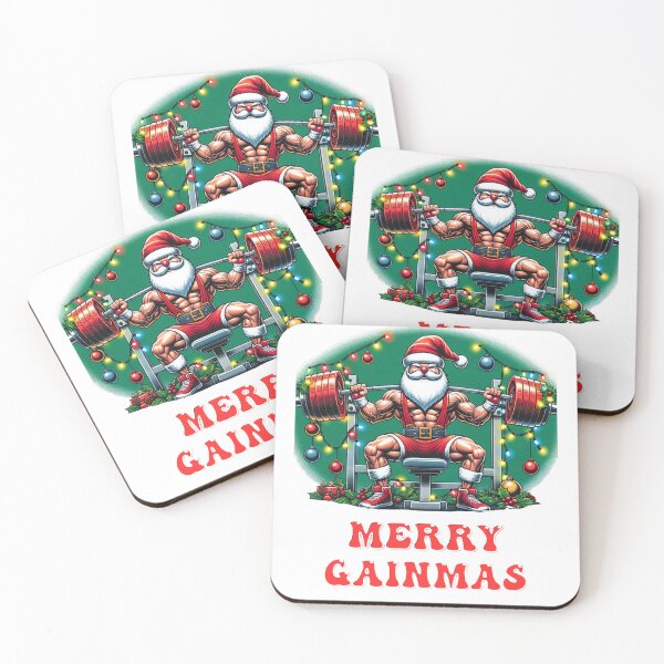 Item preview, Merry Gainmas: Santa Weightlifting designed and sold by Joyful-Park.