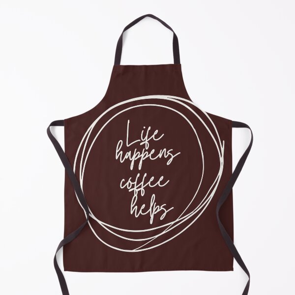Item preview, Life Happens Coffee Helps | Beige text designed and sold by Mimi Y..
