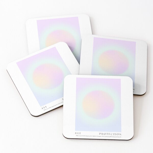 Item preview, Angel Number 444 - Protection - Pastel Aura Gradient designed and sold by EnchantedWishes.