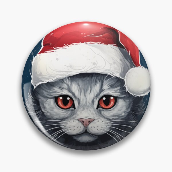 Item preview, Lykoi Cat in Santas Hat designed and sold by Sp3ctrumOfColor.
