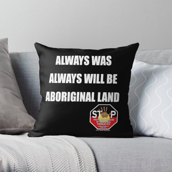 OFFICIAL MERCHANDISE - #SOSBLAKAUSTRALIA design 9 Throw Pillow