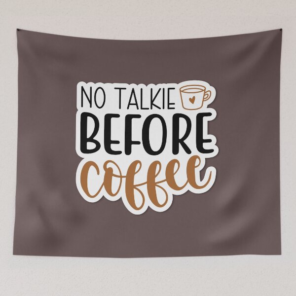 Item preview, Sticker No Talkie Before Coffee designed and sold by P2Genies.