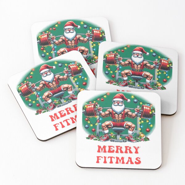 Item preview, Merry Fitmas: Santa Weightlifting designed and sold by Joyful-Park.
