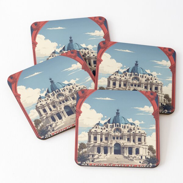 Item preview, Palacio de Bellas Artes Mexico Vintage Poster designed and sold by TravelersGems.