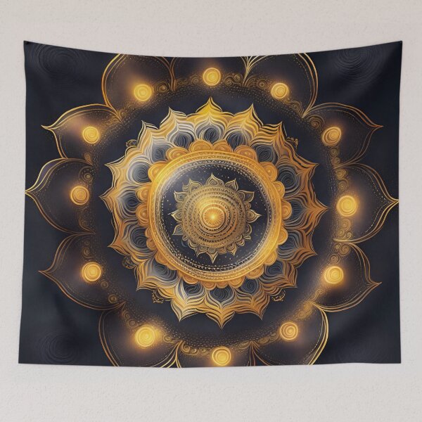 Item preview, Celestial Carnival Mandala Boho Spiritual Art designed and sold by SpiritualManda.
