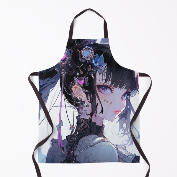 Item preview, Futuristic Dark Fantasy Lolita Anime Girl designed and sold by bubblegoth.