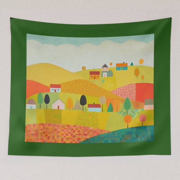 Aperçu de l'œuvre Collages de collines créée et vendue par watersidestudio.