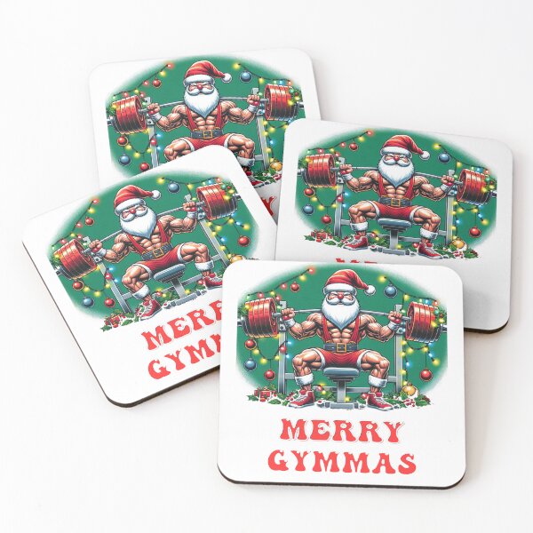 Item preview, Merry Gymmas: Santa Weightlifting designed and sold by Joyful-Park.