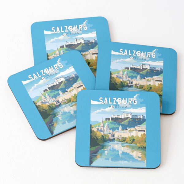 Item preview, Salzburg Austria Travel Art Vintage designed and sold by KrisSidDesigns.