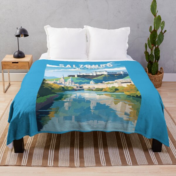 Item preview, Salzburg Austria Travel Art Vintage designed and sold by KrisSidDesigns.