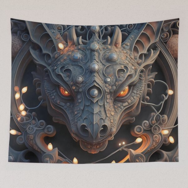 Item preview, Festive Gargoyle Dragon With Lights designed and sold by DragonRealms.