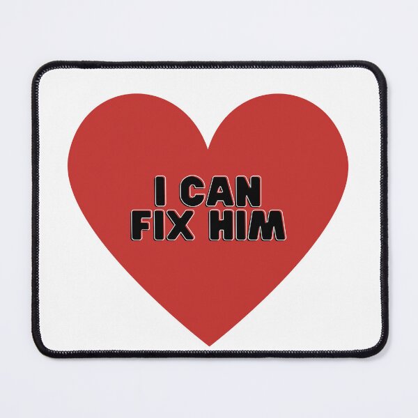 Item preview, I Can Fix Him Red Heart designed and sold by NimuehArt.