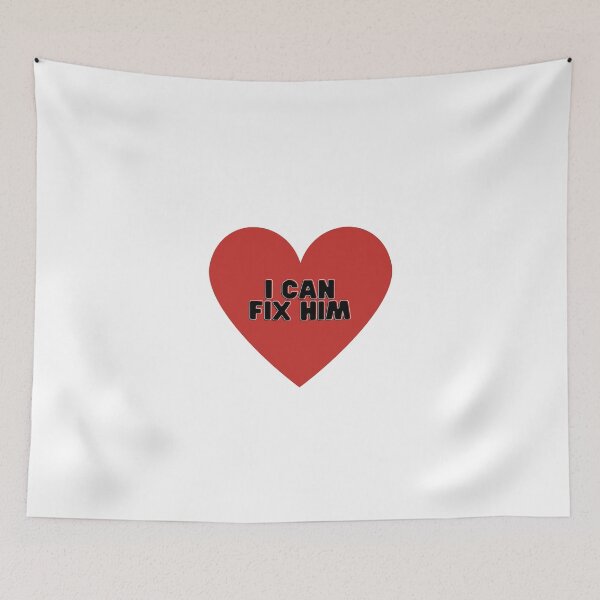 Item preview, I Can Fix Him Red Heart designed and sold by NimuehArt.