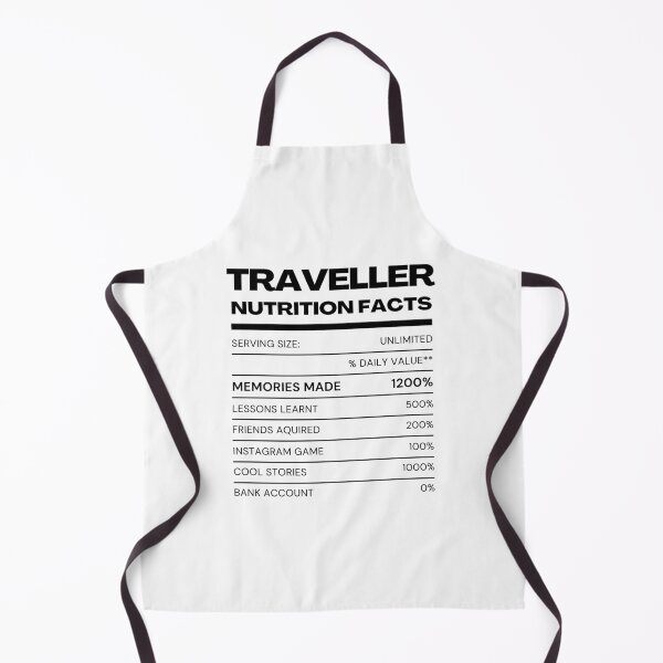 Item preview, Traveller Nutrition Facts designed and sold by latitudelabel.