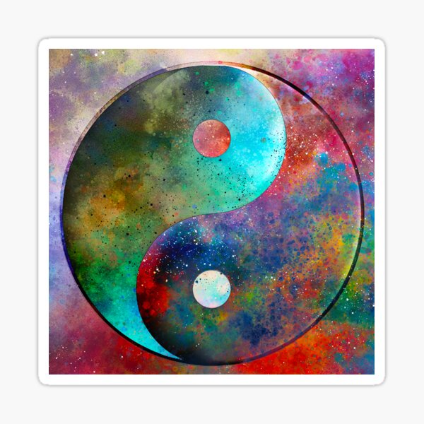 Celestial Yin Yang Sticker