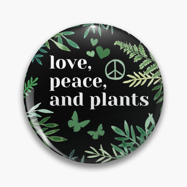 Item preview, Love, peace and Plants Vegetarian Plant Lover designed and sold by collectees1.
