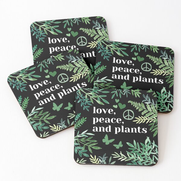 Item preview, Love, peace and Plants Vegetarian Plant Lover designed and sold by collectees1.