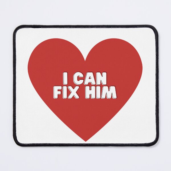 Item preview, I Can Fix Him Red Heart designed and sold by NimuehArt.