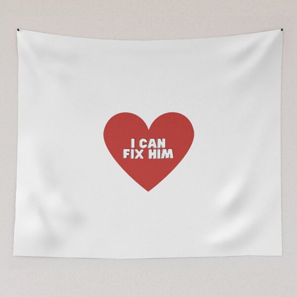 Item preview, I Can Fix Him Red Heart designed and sold by NimuehArt.