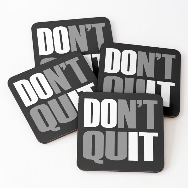 Item preview, Don't Quit  designed and sold by Hairball-Pets.
