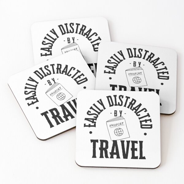 Item preview, Easily distracted by travel designed and sold by latitudelabel.
