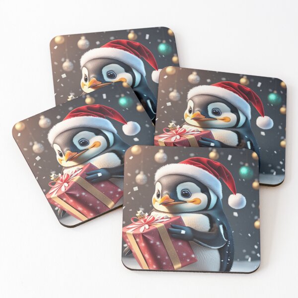 Item preview, Adorable penguin got a gift  designed and sold by Olibettyart.