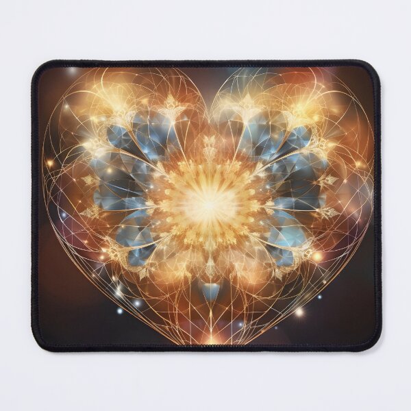 Item preview, Spiritual cosmic heart love symbol print designed and sold by dcrc.