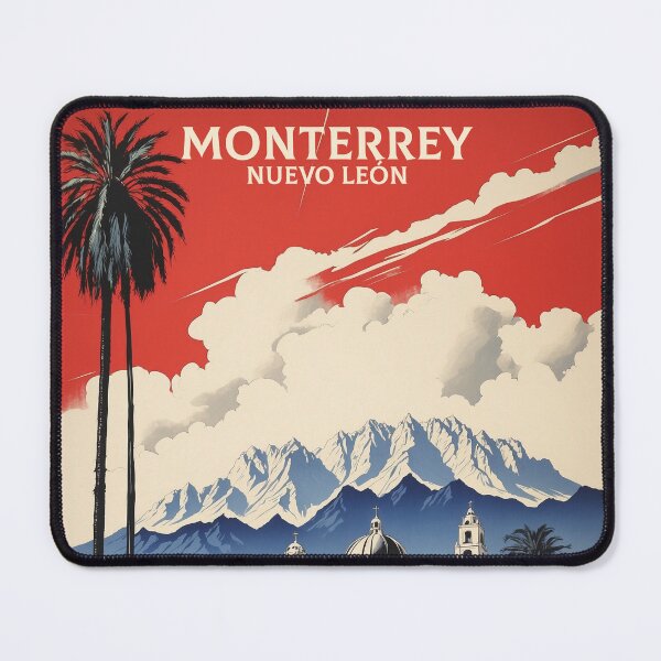 Item preview, Monterrey Nuevo Leon Mexico Vintage Poster Tourism designed and sold by TravelersGems.