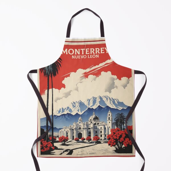 Item preview, Monterrey Nuevo Leon Mexico Vintage Poster Tourism designed and sold by TravelersGems.