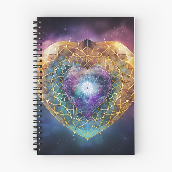 Item preview, spiritual cosmic heart love symbol print designed and sold by dcrc.