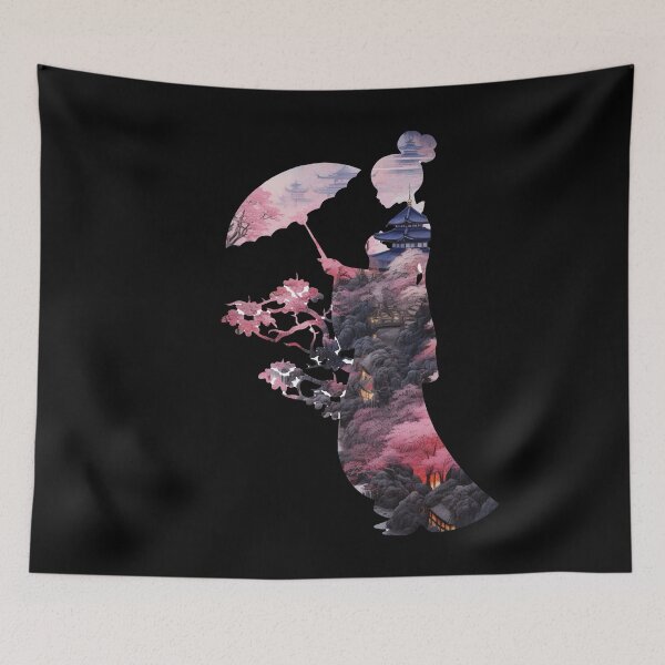 Item preview, Japan Geisha Double Exposure Middle Ages Japan designed and sold by AnnaMDesign.