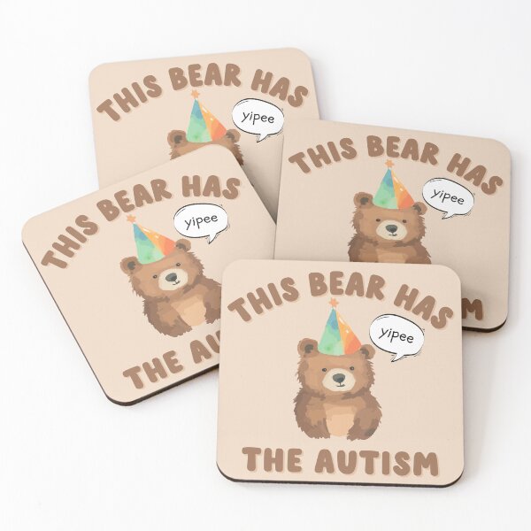 Item preview, this bear has the autism designed and sold by goblinbabe.