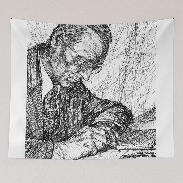 Item preview, HERMANN HESSE ink portrait .5 designed and sold by lautir.