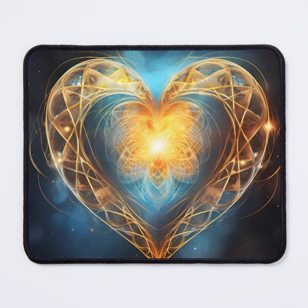 Item preview, spiritual cosmic heart love symbol print designed and sold by dcrc.