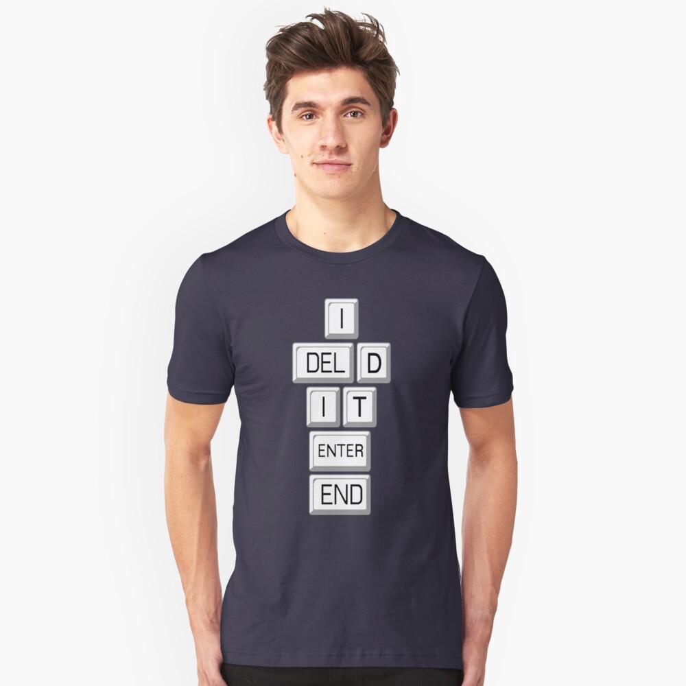I Deleted it Farewell Social Media Slim Fit T-Shirt