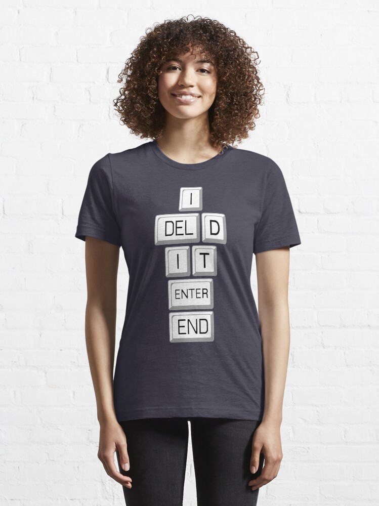 Alternate view of I Deleted it Farewell Social Media Essential T-Shirt