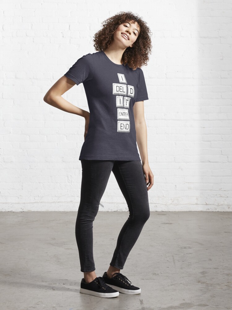 Alternate view of I Deleted it Farewell Social Media Essential T-Shirt