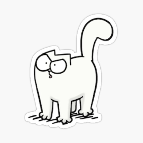 Simons Cat Plush Stickers for Sale