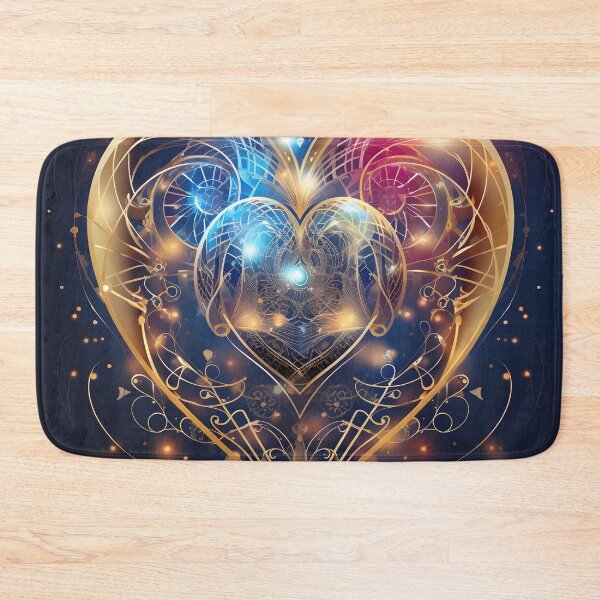 Item preview, spiritual cosmic heart love symbol print designed and sold by dcrc.