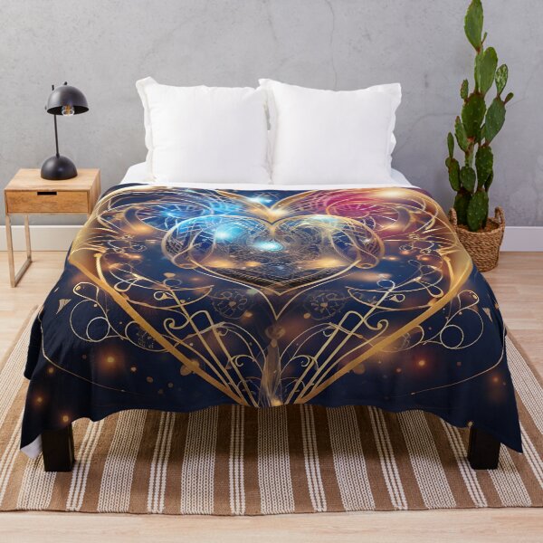 Item preview, spiritual cosmic heart love symbol print designed and sold by dcrc.