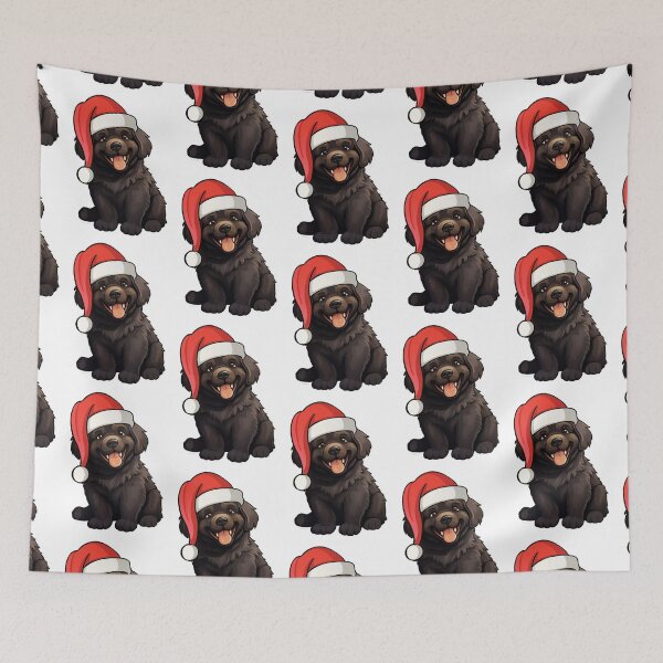 Item preview, Jolly Newfoundland Festivity - Cartoon Canine Cheer designed and sold by PureGlee.