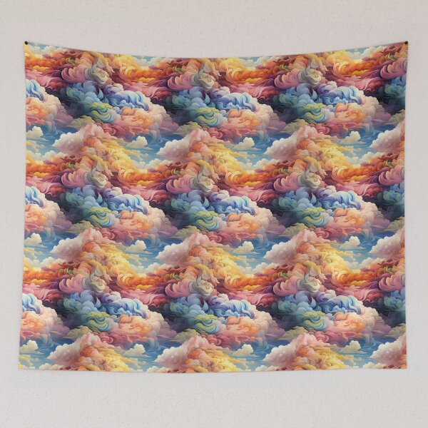 Aperçu de l'œuvre Superbes œuvres d'art modernes concepts de couleurs uniques motifs arc-en-ciel déformés P129-6 créée et vendue par MPCFICTION.